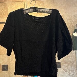 Vince Camuto Black Lace Women's Blouse